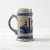 Lighthouse Sailing Boat Nautical Bierglas (Links)