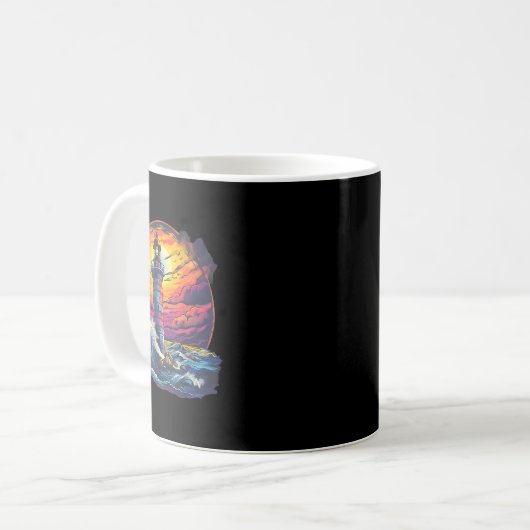 Lighthouse Sailing Sea Beach Boating Seaside House Kaffeetasse (Vorderseite Links)