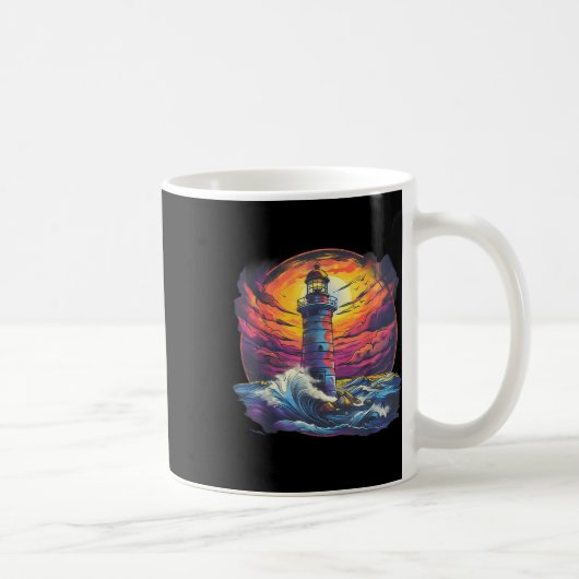 Lighthouse Sailing Sea Beach Boating Seaside House Kaffeetasse (Rechts)