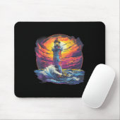 Lighthouse Sailing Sea Beach Boating Seaside House Mousepad (Mit Mouse)