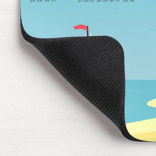 Lighthouse Scene 2024 Calendar Mousepad (Ecke)