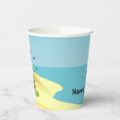Lighthouse Scene Design Paper Cup Pappbecher (Links)