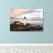 Lighthouse Scripture Wall Christliche Wohngestaltu Leinwanddruck (Insitu (Holzboden))