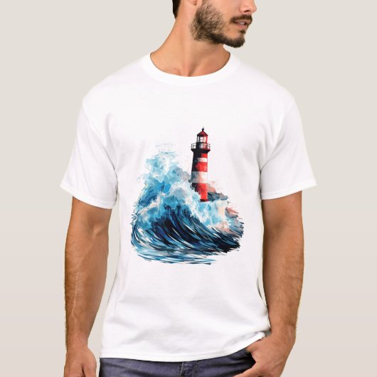 Lighthouse Sea World Ocean Beauty Discovery T-Shirt (Vorderseite)
