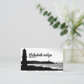 Lighthouse Seascape Birds Visitenkarte (Stehend Vorderseite)