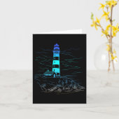 Lighthouse Seaside House Sailing Sea Beach Life Bo Karte (Gelbe Blume)