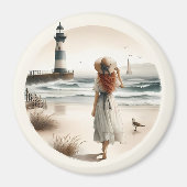 Lighthouse Seaside Magnet (Vorne)