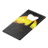 Lighthouse Sundown Geldbeutel Flaschenöffner (Rückseite Schrägansicht)