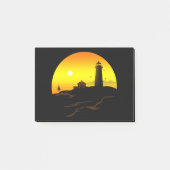 Lighthouse Sundown Post-it Klebezettel (Vorderseite)