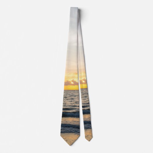 Lighthouse Sunrise Neck Tie Krawatte (Vorderseite)
