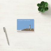 Lighthouse Theme Coastal Sticky Notepad Post-it Klebezettel (Büro)