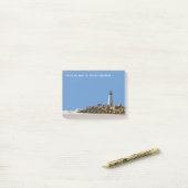 Lighthouse Theme Coastal Sticky Notepad Post-it Klebezettel (Auf Schreibtisch)