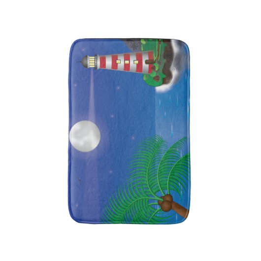 Lighthouse Themed Bath Mat Badematte (Vorderseite Vertikal)