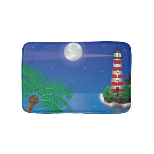 Lighthouse Themed Bath Mat Badematte (Vorderseite)