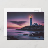 Lighthouse Twilight Postkarte (Vorne/Hinten)