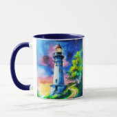 Lighthouse Under a Starry Sky Tasse (Links)