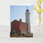 "Lighthouse" Victoria, BC Grußkarte Karte (Gelbe Blume)