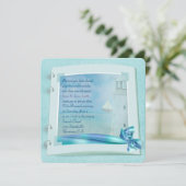 Lighthouse Vow Renewal Wedding Book Einladung (Stehend Vorderseite)