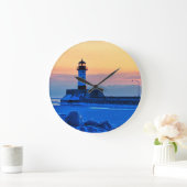 Lighthouse Wall Clock Große Wanduhr (Zuhause)