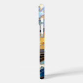 Lighthouse Waves iPhone Case Ocean Sunset Design (Rückseite / Links)