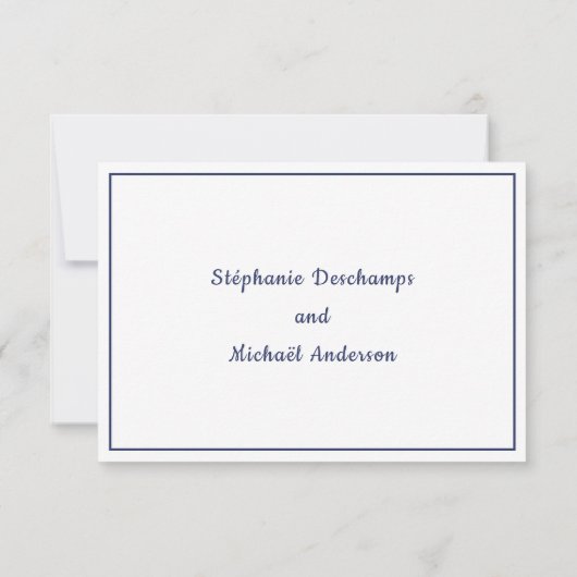 Lighthouse Wedding RSVP Card (Rückseite)