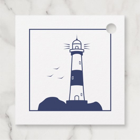 Lighthouse Wedding Vielen Dank Geschenkanhänger (Rückseite)