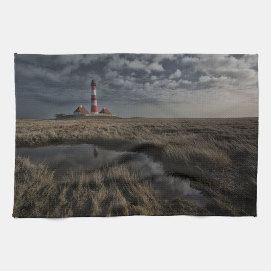 Lighthouse Westerhever Geschirrtuch (Horizontal)