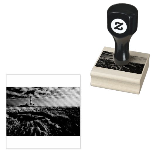 Lighthouse Westerhever Gummistempel (Stempel)