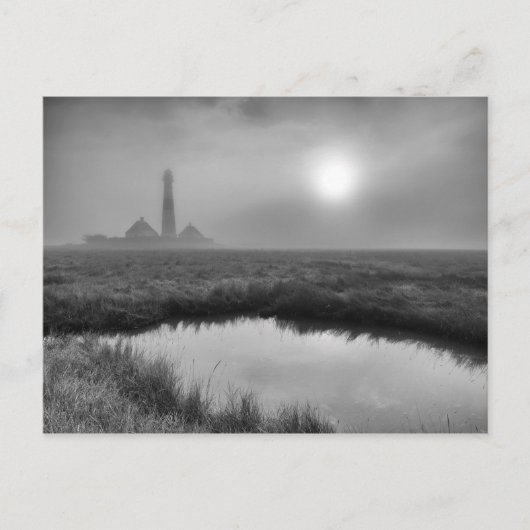 Lighthouse Westerhever Postkarte (Vorderseite)