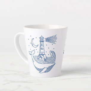 Lighthouse Whale Milchtasse