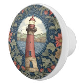 Lighthouse William Morris Stil Ozeanflora Keramikknauf (Rechts)