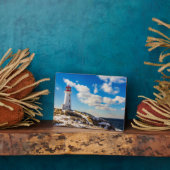 Lighthouse Winter In Peggy's Cove, Nova Scotia Fotoplatte (Seite)