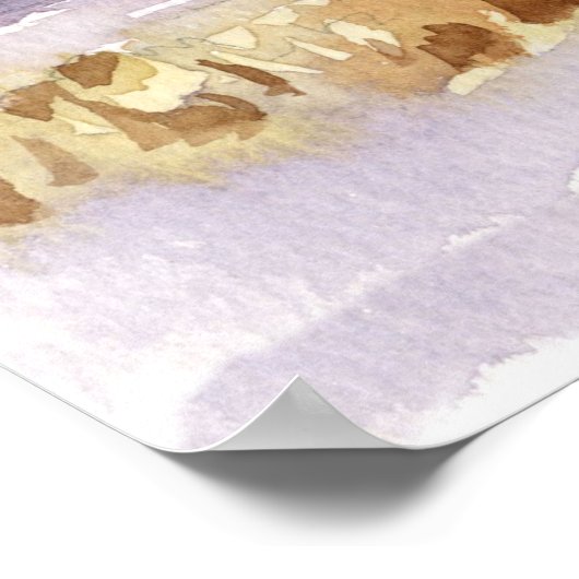 Lighthouse Winter Snow Michigan Ozeaneis Poster (Ecke)