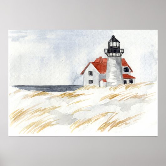 Lighthouse Winter Snow Race Point Provinz Poster (Vorne)