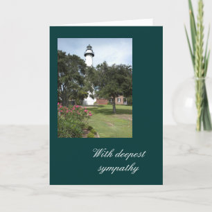 Lighthouse With Deepest Sympathy Card Karte