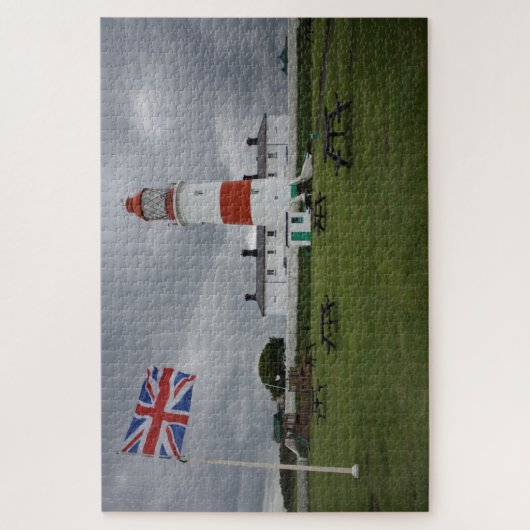 Lighthouse with the British Flag Puzzle (Vertikal)