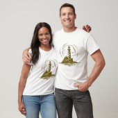 Lighthouse World Travel Adventure Vector Art T-Shirt (Unisex)