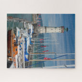 Lighthouse Yachten Hafen Lindau Bodensee Deutschla Puzzle (Horizontal)