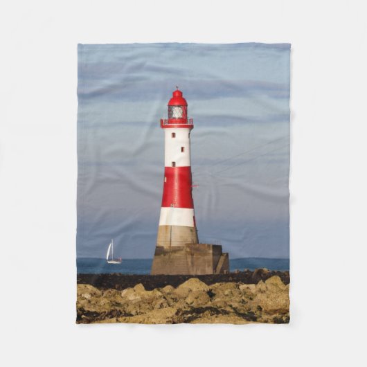 Lighthousen Beachy Head Lighthouse England Fleecedecke (Vorderseite)