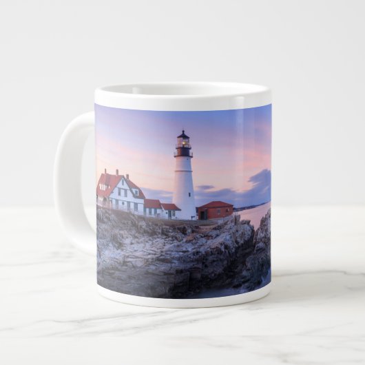 Lighthousen Cape Elizabeth Jumbo-Tasse (Vorderseite Links)