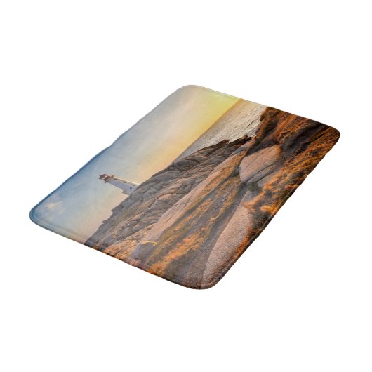 Lighthousen Peggy’s Cove Nova Scotia Badematte (Schrägansicht)