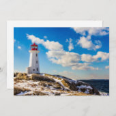 Lighthousen Peggy’s Cove Nova Scotia Dankeskarte (Vorne/Hinten)