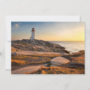 Lighthousen Peggy’s Cove Nova Scotia Dankeskarte