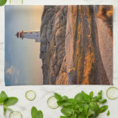 Lighthousen Peggy’s Cove Nova Scotia Geschirrtuch (Gefaltet)