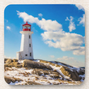 Lighthousen Peggy’s Cove Nova Scotia Getränkeuntersetzer