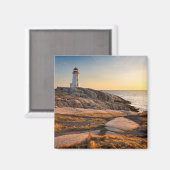 Lighthousen Peggy’s Cove Nova Scotia Magnet (Vorderseite/Rückseite)