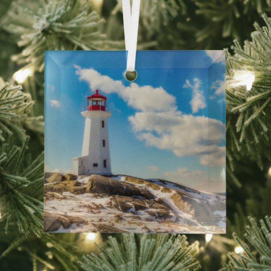 Lighthousen Peggy’s Cove Nova Scotia Ornament Aus Glas (Insitu)