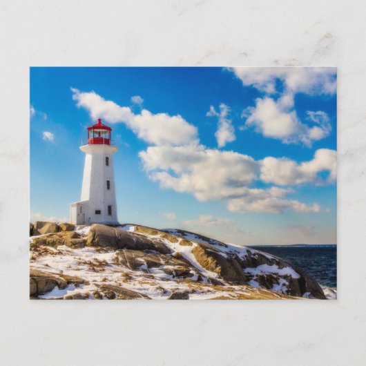 Lighthousen Peggy’s Cove Nova Scotia Postkarte (Vorderseite)