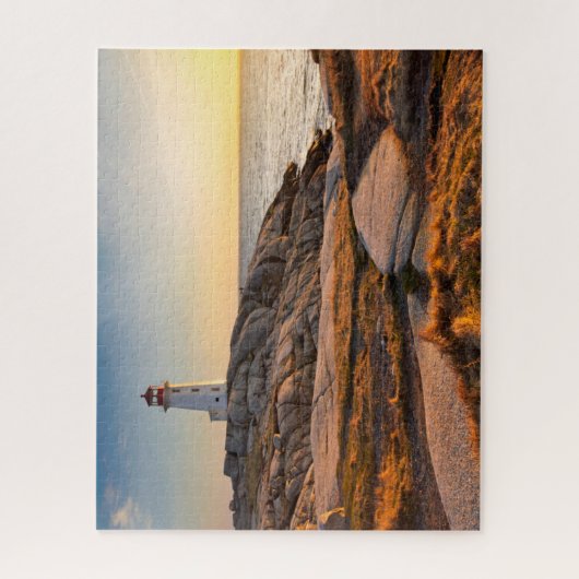Lighthousen Peggy’s Cove Nova Scotia Puzzle (Vertikal)