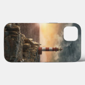 Lighthousen Red & White Lighthouse Case-Mate iPhone Hülle (Rückseite (Horizontal))